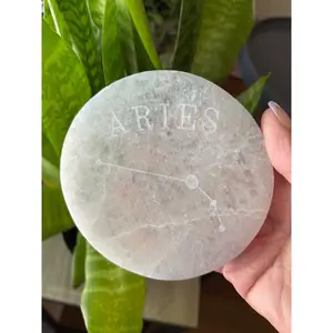 Zodiac Selenite Charging Plate