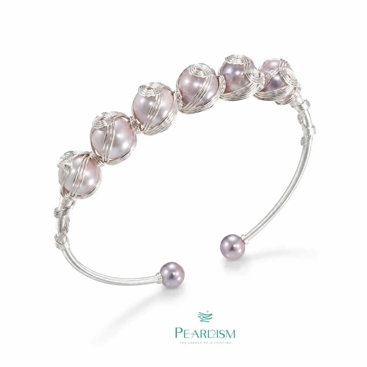 【Vip】Freshwater Pearl Bangle  Wire wrapping Bangel