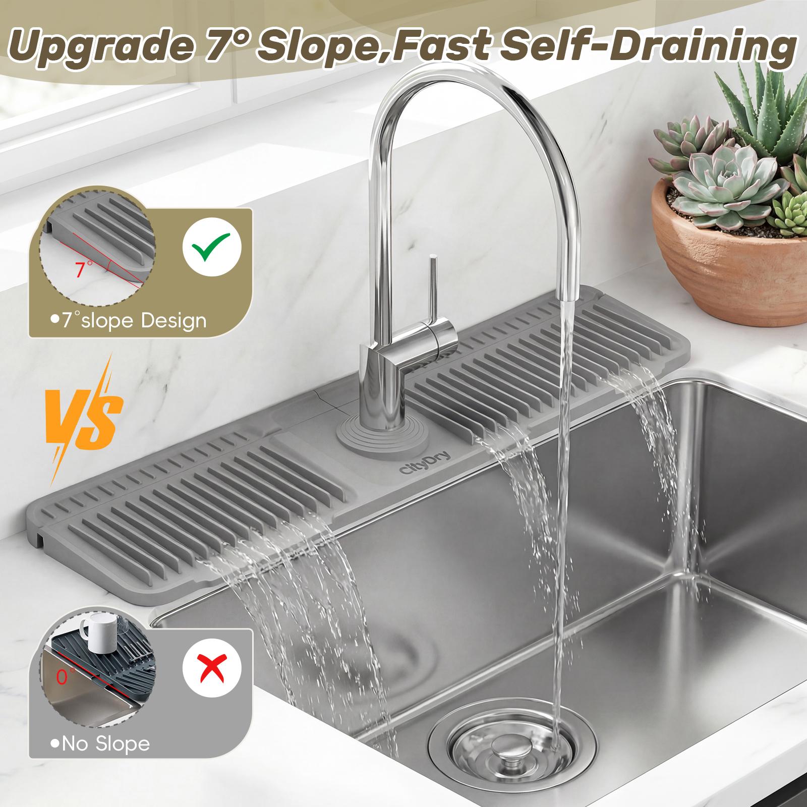 Faucet Splash Guard Mat Detail