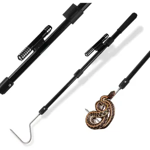 Hook Stick Tongs Catch Grabber Catching Handling Tool Picker Long Pole Kit for Rattlesnake Copperhead Snake Ball Python Cobra Corn Rosy Boas and Reptile Removal