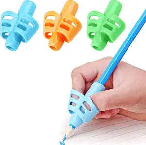Pencil Grips, Pencil Grips for  Handwriting,  Pen Writing Aid Grip Set Posture Correction Tool for   , Hollow Ventilation Design, 3 Pack