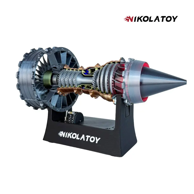 NIKOLATOY Rollo TR900 Turbofan Engine Scale Model Toy Flagship - Classic Novelty Toy, 25*12*10cm, 450g Plastic Build, Powerful Brushless Motors, Super Strong Wind Power, Suitable for 12+ Years Old, Rollo Tr900 Turbofan Engine Model Toy Flagship