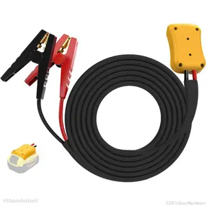 Jumper Cables for DeWalt 20v Batteries, 8 Gauge 6.5 Ft Car Battery Jump Starter, Heavy Duty Automotive Booster Cables for Jump Starting Dead or Weak Batteries (Battery not included)FFApexActive6C33FixEasyHardware