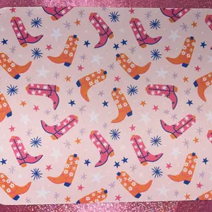 Colorful Cowgirl Boots Mousepad