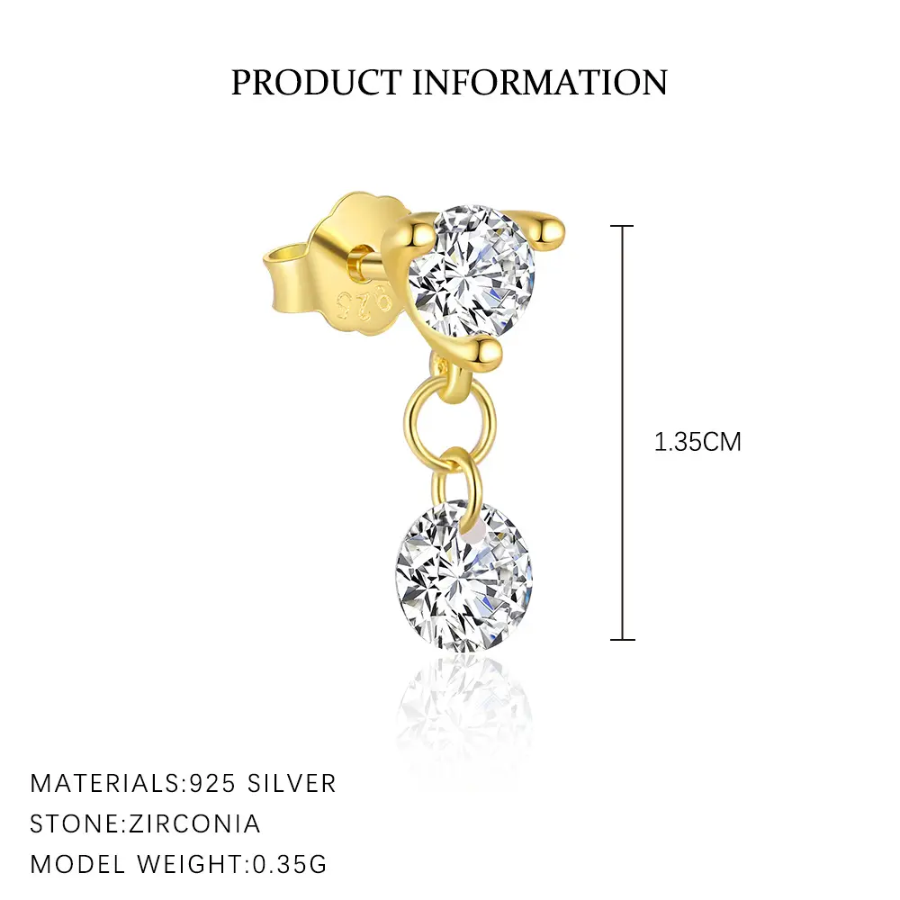 Tarnish Resistant S925 Sterling Silver Earrings for Women Fashion Luxury French Design Zirconia Dangle Drop Earrings Wholesale Trendy Hypoallergenic Jewelry Gift Tarnish Resistant S925 Sterling Silver Earrings for Women Fashion Luxury French Design Zirconia Dangle Drop Earrings Wholesale Trendy Hypoallergenic Jewelry Gift