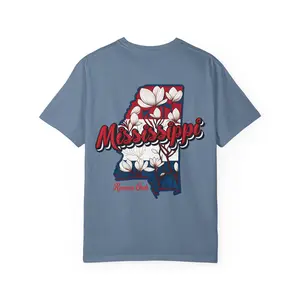 Mississippi Magnolia | State Pride Graphic Tee, Sorority Rush T-shirt, Southern Heritage Design, Unique Gift for Mississippi Students & Alumni, Vintage Nature Style, Casual Everyday Wear, Rowan Oak