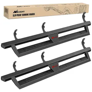Nilight 2015 2016 2017 2018 2019 2020 2021 2022 2023 Chevy Colorado/GMC Canyon Crew Cab Running Boards Dual-Stage Textured Black Powder Coated Slip-Proof Side Step Nerf Bars Running Boards