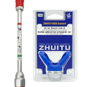 Silver Color Extended Rod Nozzle Gun + Solid Grip Seat, Durable Design, Ideal for Enhanced Performance, Perfect Addition to Your Setup