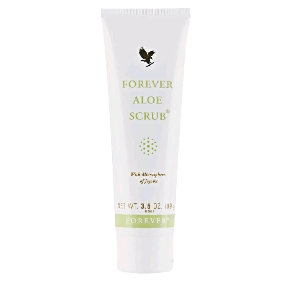 Forever Aloe Scrub with Microspheres of Jojoba 3.5 oz / 98 g Natural Product