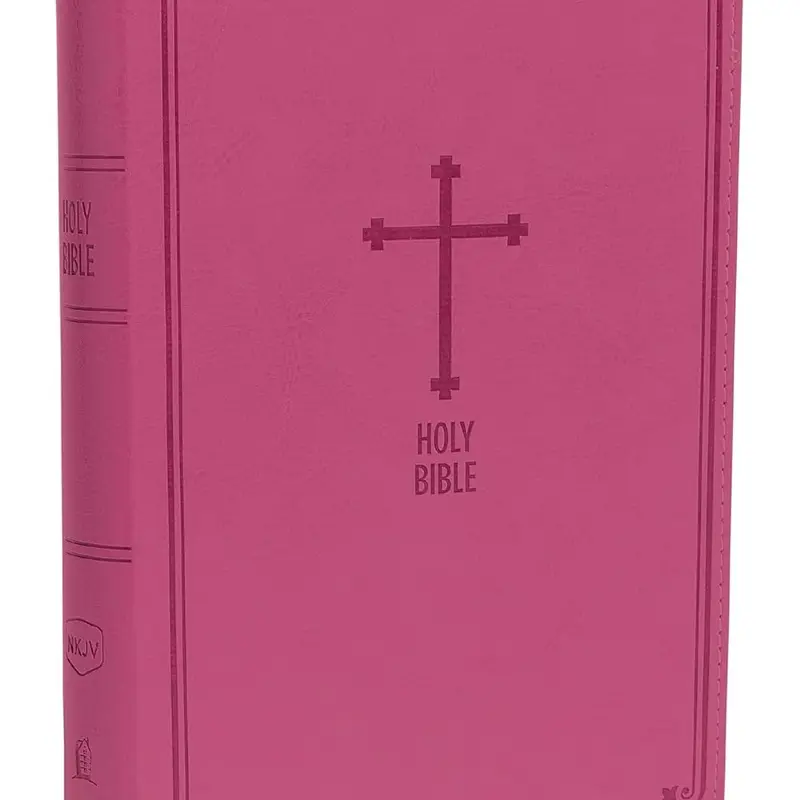 NKJV, Deluxe Gift Bible, Leathersoft, Pink, Red Letter, Comfort Print: Holy Bible, New King James Version