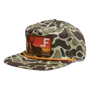 Lane Frost Brand Deer Hat Snapback Rope Hat with Flat Brim