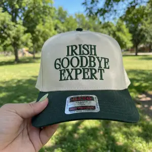 Irish Goodbye Expert Embroidered Baseball Cap, Funny St Patricks Day Gift Ideal Gift For Everyone