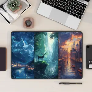 [Sale up to 50%] [Free Ship] Acotar Maasverse Desk Mat Throne of Glass Art Large Mousepad, Lunathion, Velaris, Terrasen, Crescent City, Bookish Merch, Booknook Decor