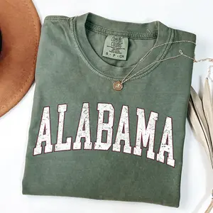 Alabama, Football, Sports, Game Day, Big Game, Touchdown, Tailgate Party, University, College, State, Tshirt, Women's Comfort Colors Tshirt, Graphic Tee