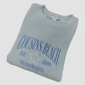 Cousins Beach Embroidered Crewneck