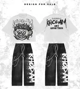 Dhinzeri Khodam Sopula Y2K Print Graphic Shirt Hot Street HipHop Shirt Gift For Boys White