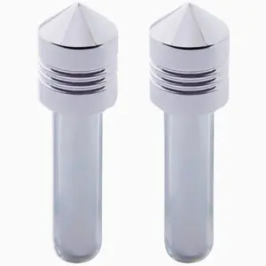 United Pacific 40180 – Chrome Pointed Door Lock Knob (2-Piece Set)