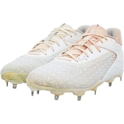 Kerry Carpenter Detroit Tigers Game-Used White Under Armour Cleats from the 2025 MLB Season - Fanatics Authentic Certified