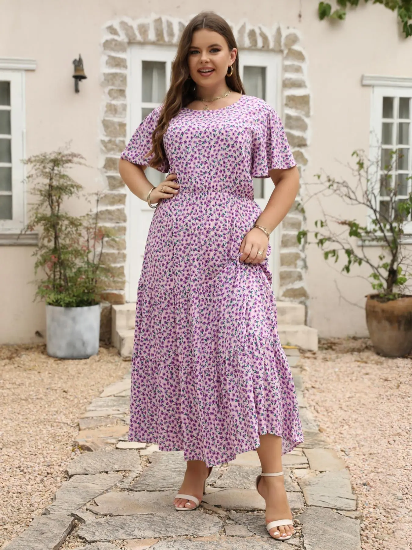 Plus Size Women's Ditsy Floral Print Pocket A Line Vintage Dress, Boho Floral Ruffle Clothes, Casual Boho Chic, Casual Comfort Long Summer Dresses, Casual Boho Soft - TikTok Shop Plus Size Women's Ditsy Floral Print Pocket A Line Vintage Dress, Boho Floral Ruffle Clothes, Casual Boho Chic, Casual Comfort Long Summer Dresses, Casual Boho Soft - TikTok Shop