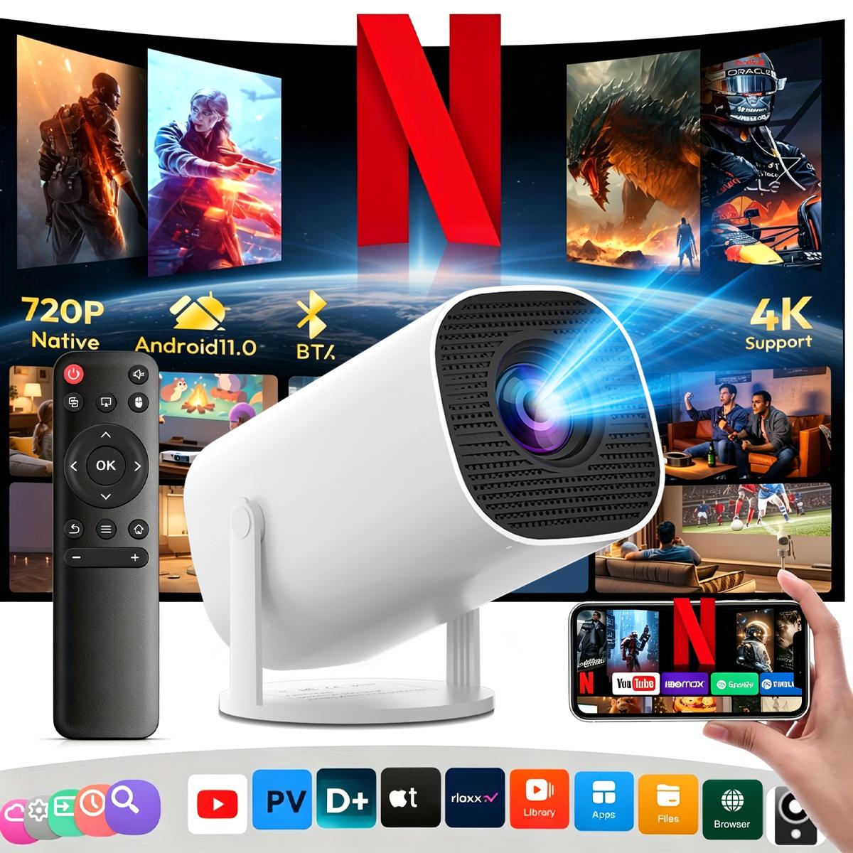 Mini Projector 350ANSI 720P Native 4K Decode | Android 13 Dual WiFi6 BT5.2 | Auto Keystone 130" Screen for Home Cinema | US Stock Mini Projector 350ANSI 720P Native 4K Decode | Android 13 Dual WiFi6 BT5.2 | Auto Keystone 130" Screen for Home Cinema | US Stock