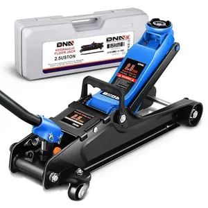 DNA Motoring 2.5 Ton/5500 lbs Red / Blue Steel Low Profile Hydraulic Trolley Service/Floor Jack