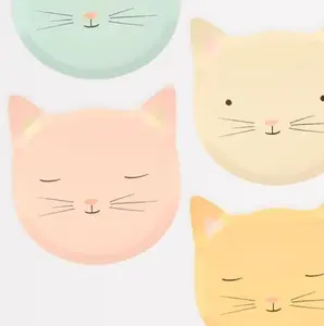 {Meri Meri} Paper Plates :: Cute Kittens :: Set of 8