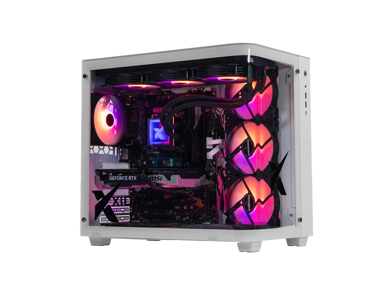 Xidax X-6 Series Intel Core i7 14700KF 3.4GHz (Max: 5.6GHz), NVIDIA GeForce RTX 5060 8GB, 2TB NVMe M.2 SSD, 32GB (2x16GB) RAM, Window 11 Home Onami White Gaming Desktop - Assembled & Serviced in U.S