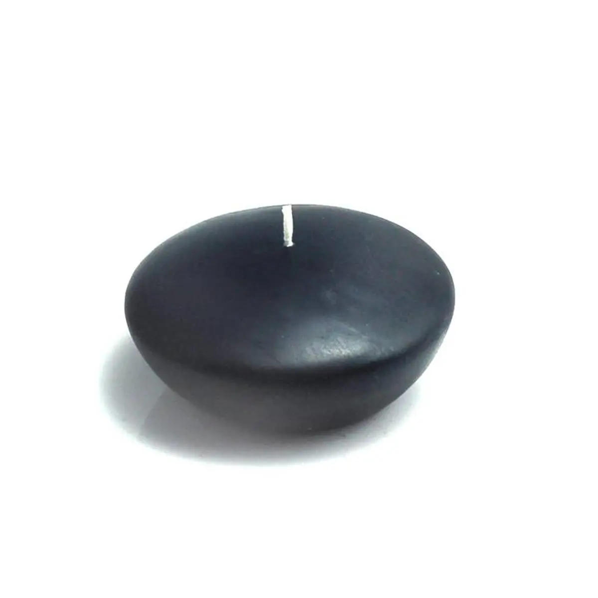 CFZ-064-0 Round Unscented 3 in. Floating Candles, Black Decor Candles for Room Decor - 12 Pieces per Box