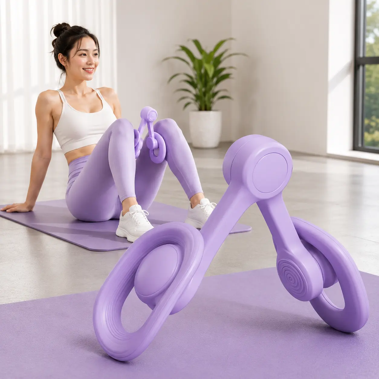 Adjustable Multifunctional Leg Trainer - Portable, Compact Home Gym Equipment with Sturdy Frame for Thigh Weight Training