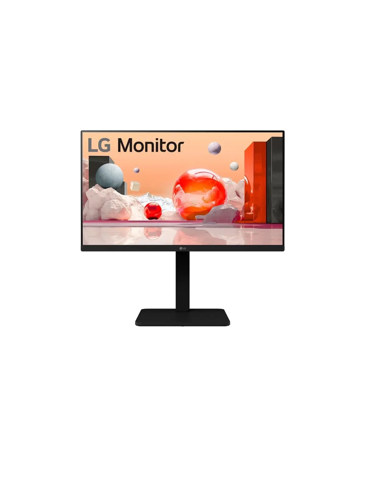 LG 24BA560-B 24 inches FHD Computer Monitor - 1920×1080 Detail, 16:9, 100Hz, Anti Glare Screen, 178 Degrees (R/L), 99% sRGB, D-Sub + HDMI, USB, for Reports & Charts, Flat