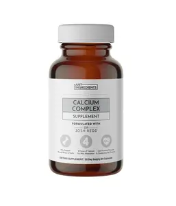 Just Ingredients Calcium Complex – 60‑Capsule Featuring Aquamin Red Algae, Calcium Citrate, Bisglycinate & Malate, Vitamin D3 (VegD3) & K2 (K2Vital), Vitamin C, Boron & L‑Lysine – Optimized Absorption & Bone Health