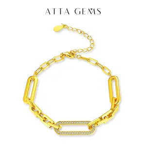 D Color Synthetic Moissanite Bracelet for Women High Quality Charms Jewelry Engagement Anniversary Fine B015