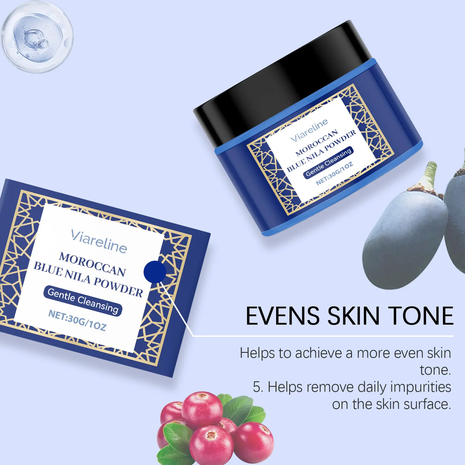 Brightening Powder Mask (30g+30g), Gentle Cleansing, Mild, Brighten Skin Tone, Radiant, Smooth Skincare, Non-Toxic, Daily Care, Single Item, Face Masks