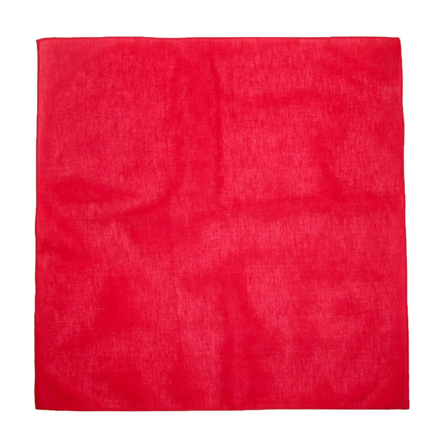 Unisex Solid Color Cotton Bandanas, 5-Pack 22x22" Square Head Wraps, Double-Sided High-Saturation Scarves, All-Purpose Outdoor & Creative Use Fashion Accessories