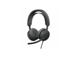 Logitech Zone Wired 2 for Business Wired USB headset with adaptive hybrid ANC and noise-canceling mics - Graphite UC version