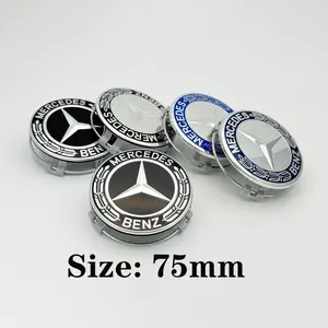 4Pcs 75mm Car Wheel Center Logo Hub Cap For Mercedes Benz C207 C218 A207 C117 CLA CLS E Class W212 S212 X166 W176 W205 W246