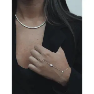 Hamsa Hand Chain - Simple Design with Hand-Readable Text, Ideal for Everyday Use