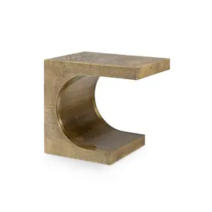 Villa & House Dali Timeless Minimalist Curved Freeform C Table Accent Table - 22 W