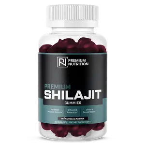 Shilajit Gummies with Ashwagandha | Herbal Supplement Gummies Organic Multi-Vitamin Energy men