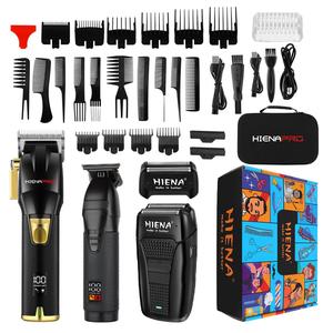 cordless hair clipper set, 1 box professional electric hair clipper set, men's beard trimmer shaver, usb rechargeable hair clipper kit, barber kit, new year & winter gift, christmas gift, stocking fillers, gifts for men