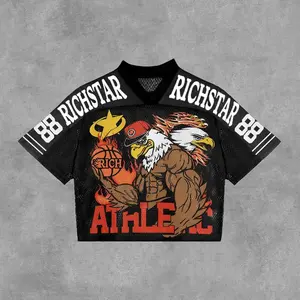 Rich Star No 88 Graphic Blokecore Blokette Athlete Jersey T-Shirt Football V-Neck Retro Summer Trendy Baseball Jersey Shirt Gift For Him Gift For Her Birthday, Baseball Jersey Outfit, AOP Merch, Outfit for Baseball Shirt Fan