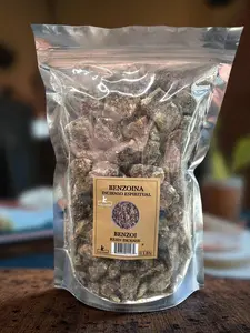 Olofin Brand Incense Benzoin - 1 Pound Clear Packaging Resin for Your Needs Spiritual Incense Product Benzoina Incenso Espiritual Container Scented