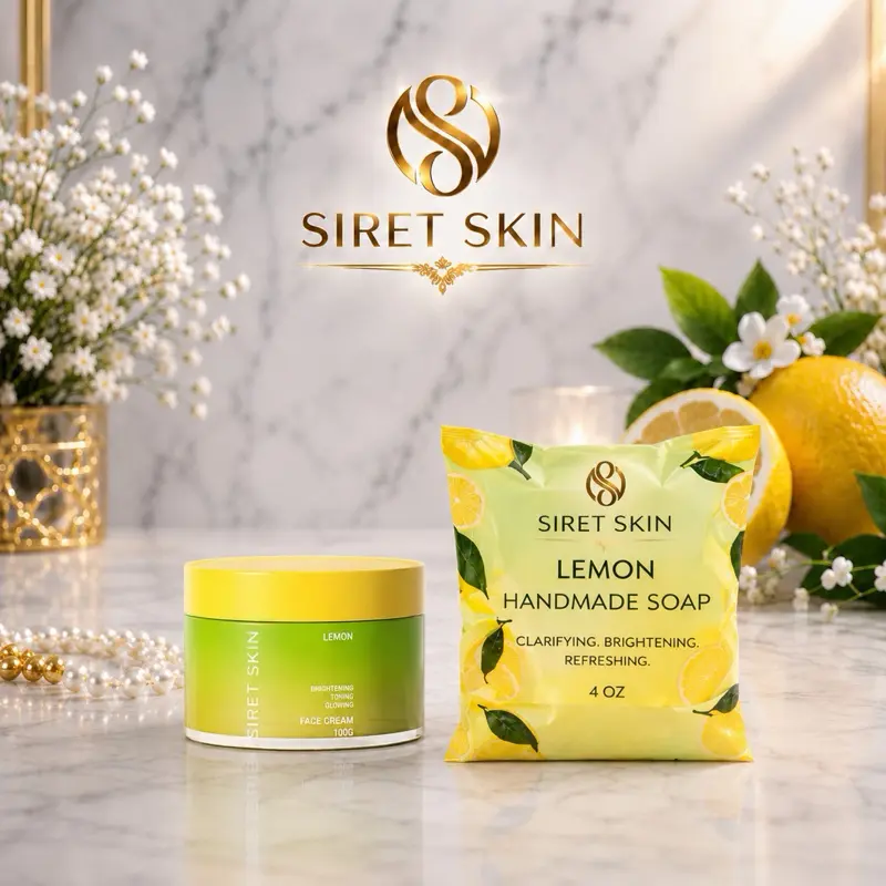 Lemon Soap and Face cream set