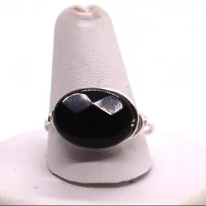 Black Crystal Wire Wrapped