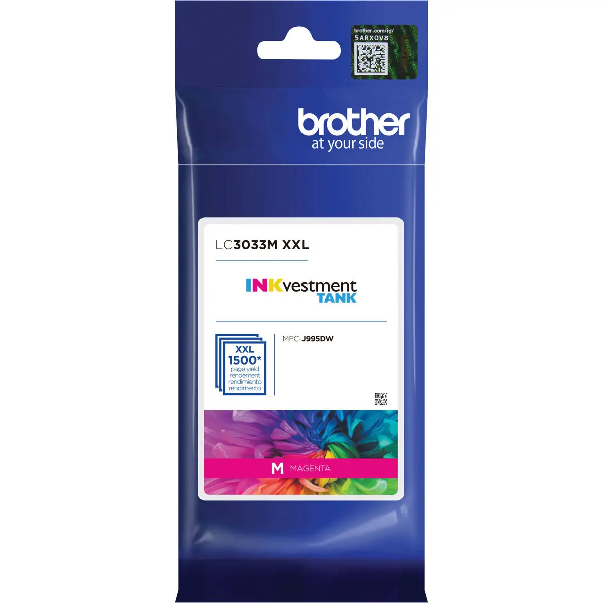Brother LC3033 Super High Yield INKvestment Tank Magenta Ink Cartridge, Up to 1500 Pages, for Vibrant Prints