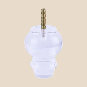 Processed Hardware Acrylic Sofa Legs Transparent Cabinet Furniture Support Legs Living Room Coffee Table Sofa Legs