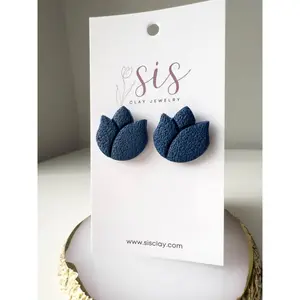 The Tulip Stud - Navy