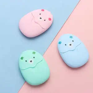 1set 50pcs cute portable Lightweight soap paper, disposable hand-washing soap sheets for Outdoor Activities, outdoor travel, Hiking and camping