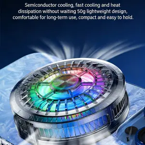 Magnetic Semiconductor Cooler, Compact, Quick Cooling Ice Effect, Digital Temperature Control, Suitable for Mobile Gamers, Live Streaming Scenes