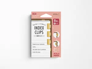 Midori Index Clips Chiratto Brass S
